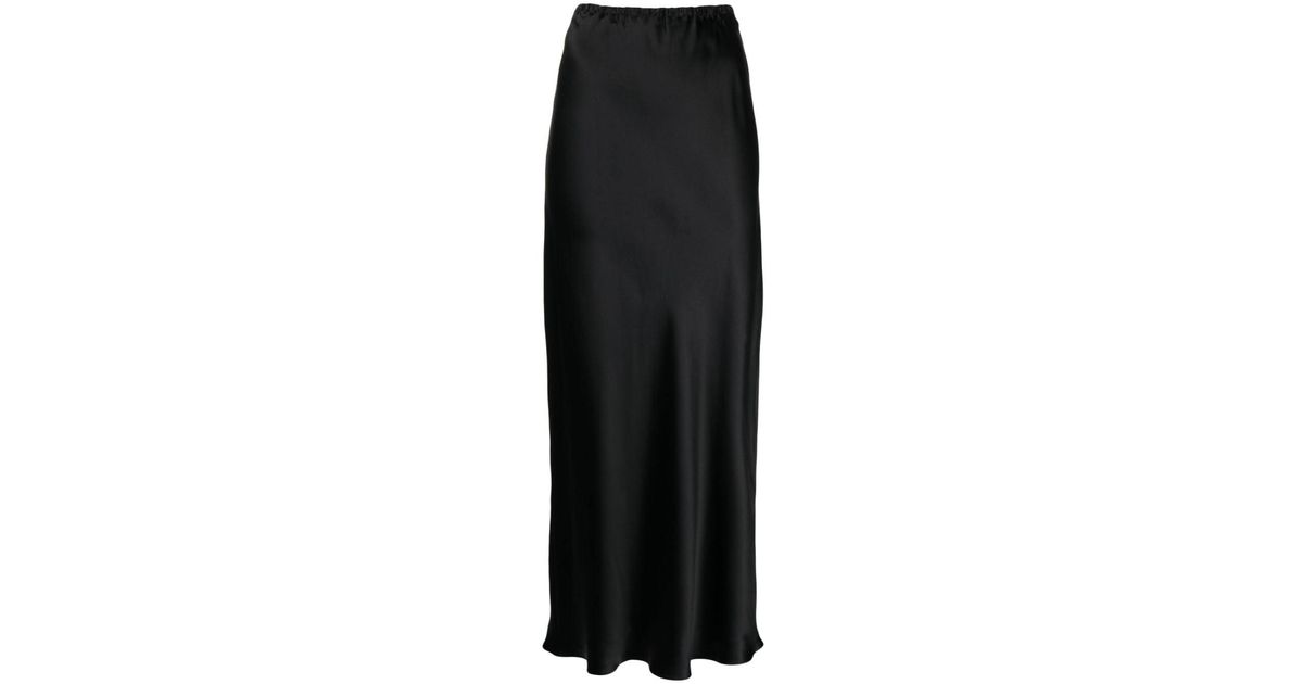 Gilda & Pearl Aria Silk Maxi Skirt in Black | Lyst UK