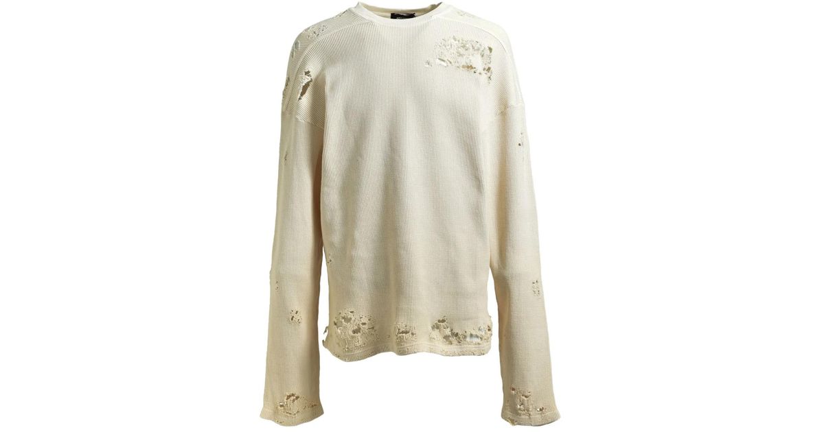 Distressed Fade BREATH Fade Distressed T-Shirt in Natural for Men | Lyst