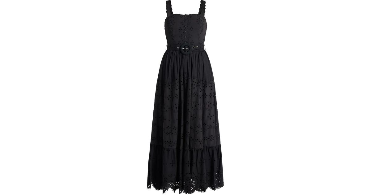 Hemant & Nandita Robe Longue Raga À Bords Festonnés in Black | Lyst