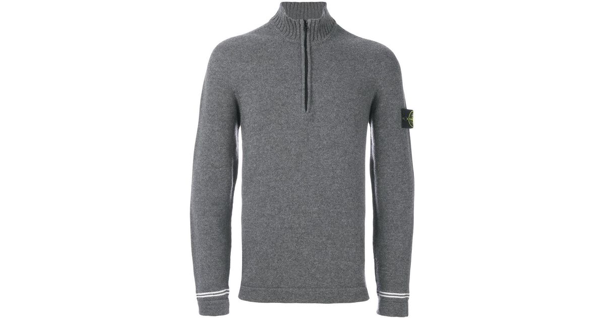 stone island roll neck sweater