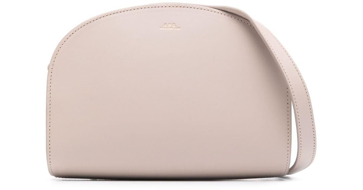 Apc half moon bag beige hotsell