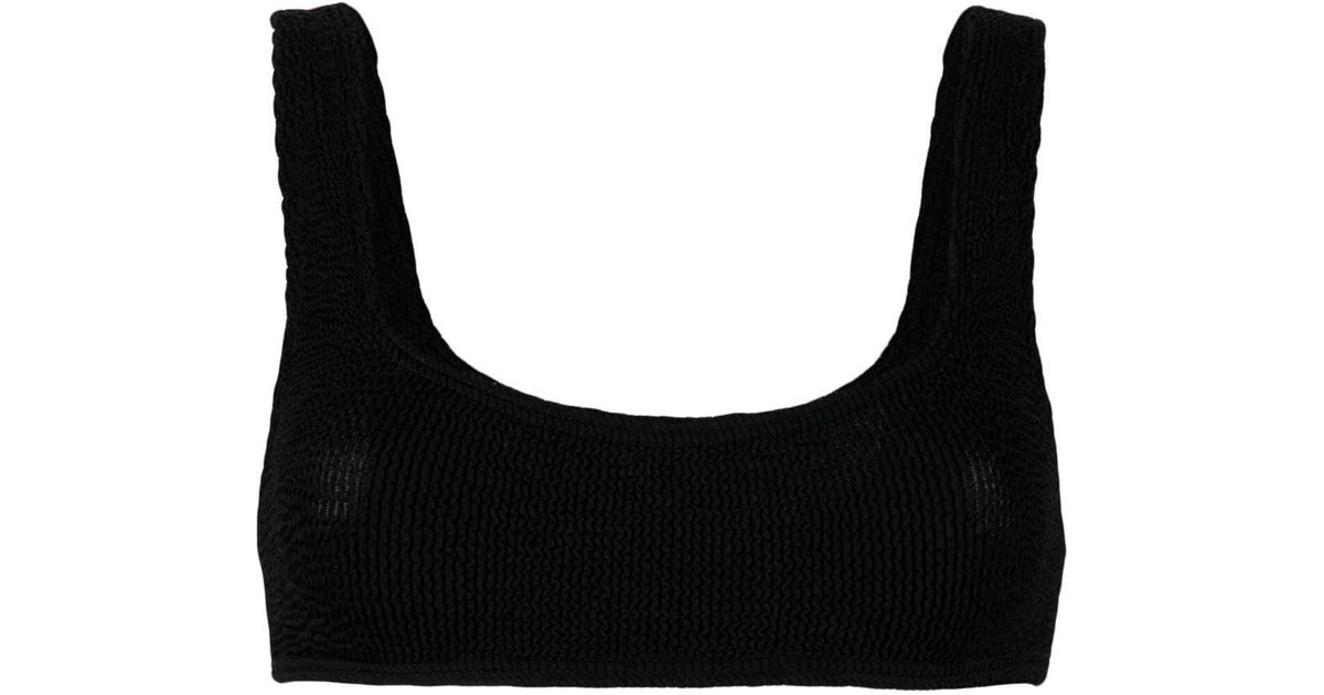 Bondeye Synthetic Bound Crinkle Bikini Top in Black | Lyst