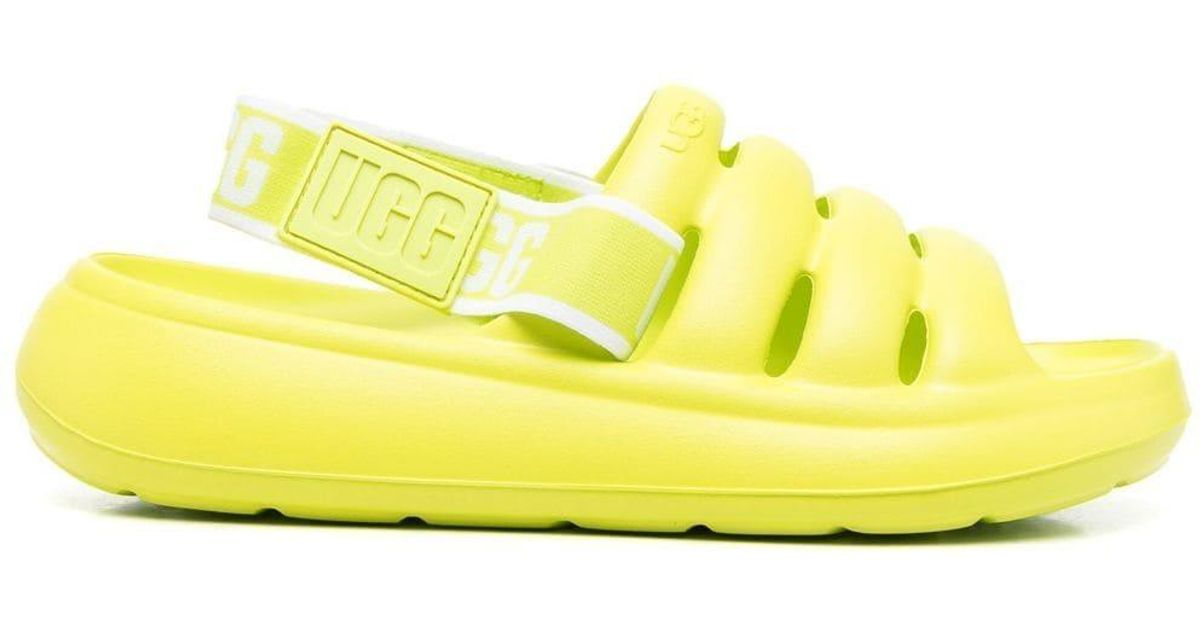 UGG Sport Yeah 40mm Slingback Sandals in Green Lyst