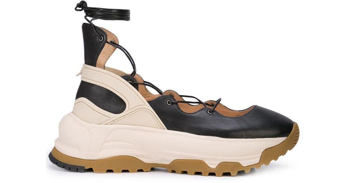 Coach lace clearance up ballerina sneakers