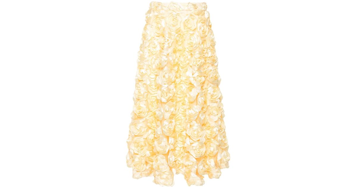 スカート ROTATE BIRGER CHRISTENSEN 'Maxi Sun' skirt ROTATE BIRGER CHRISTENSEN Sun Maxi Skirt in Yellow | Lyst