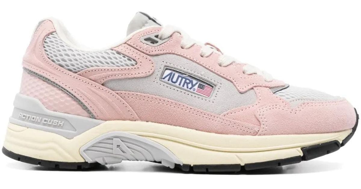 Autry Panelled Light And Soft Sneakers in Pink | Lyst UK