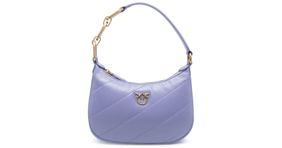 Pinko Love Moon Quilted Tote Bag in Purple Lyst Australia