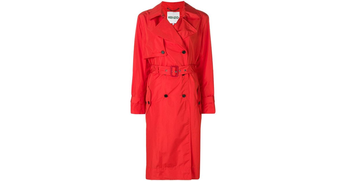 kenzo red coat