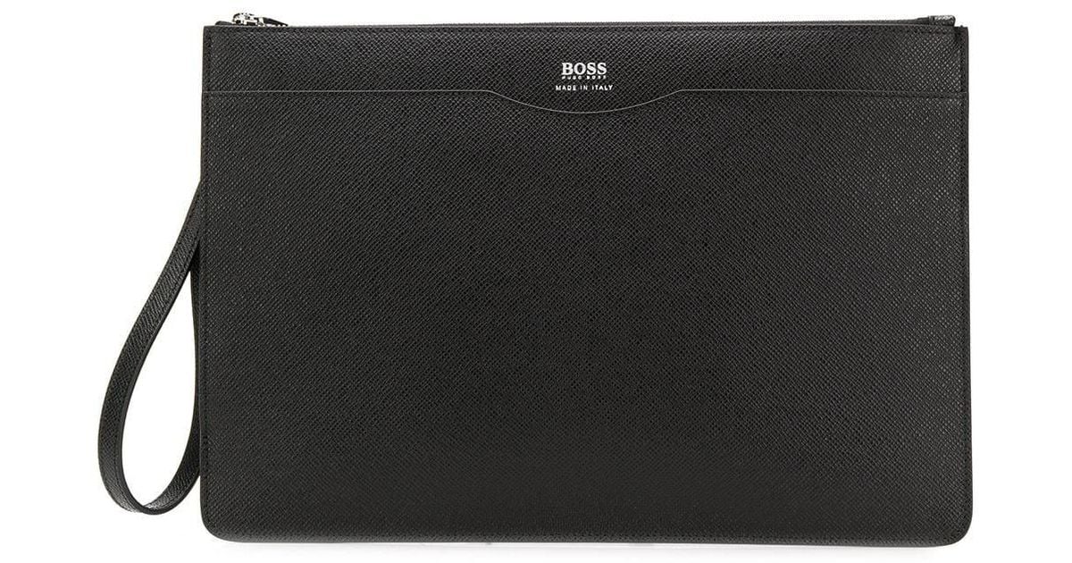 BOSS by HUGO BOSS Document Clutch in Black for Men | Lyst Canada