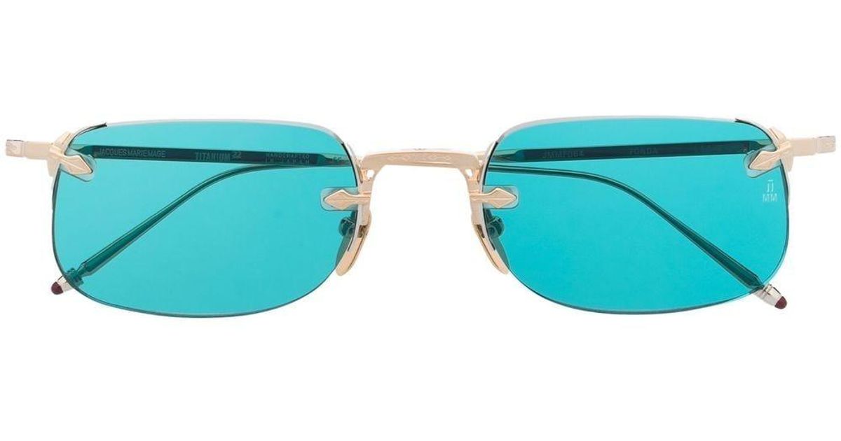 Lunettes de soleil Fonda à monture rectangulaire Jacques Marie Mage en