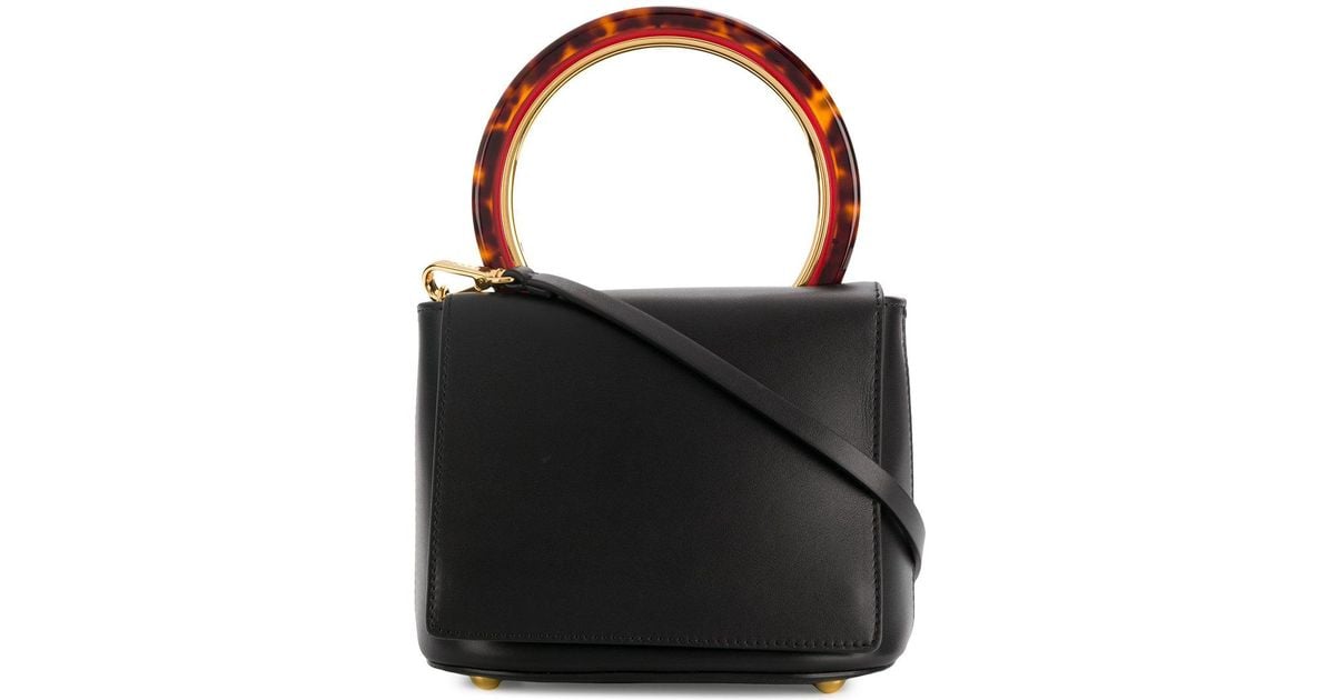 tortoise shell handle purse