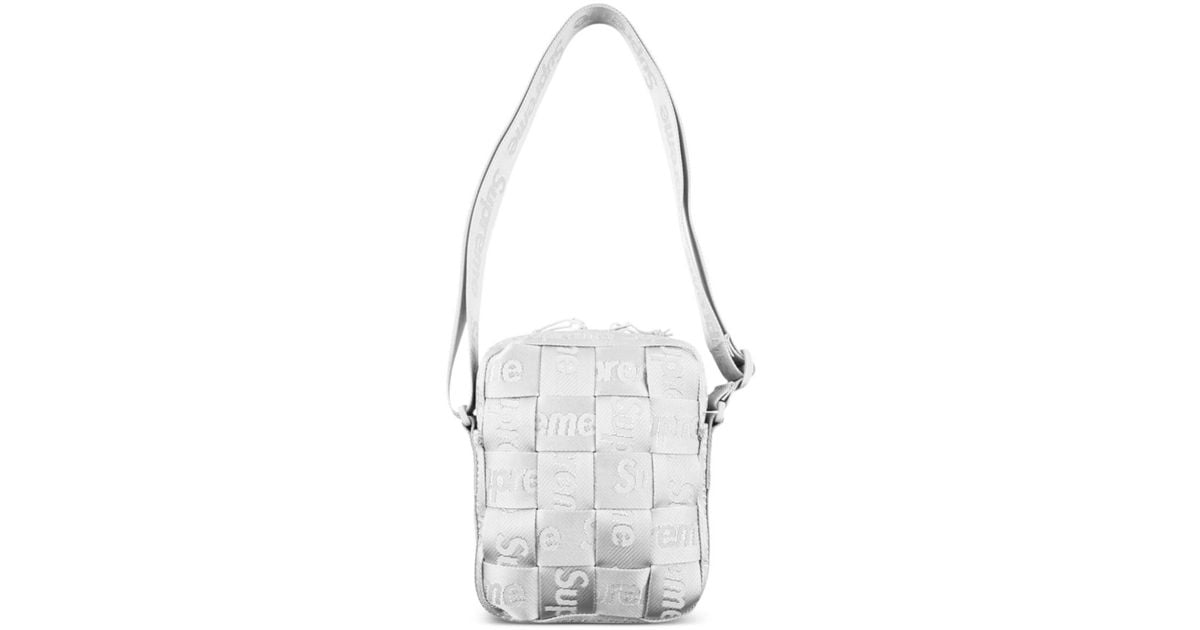 Supreme Woven Shoulder Bag in White | Lyst