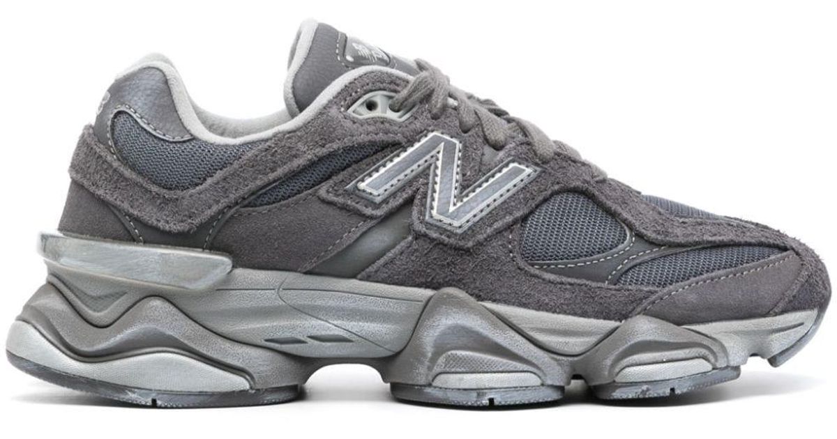 New Balance 9060 Suedetrim Mesh Sneakers in Gray Lyst