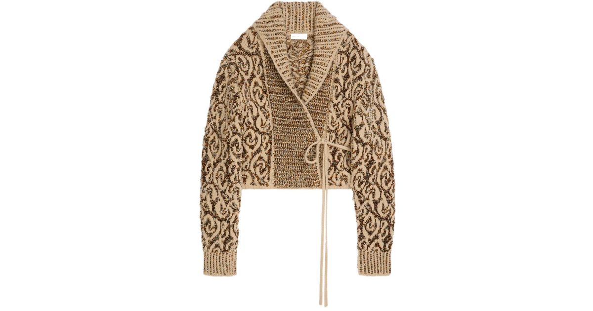 DRIES VAN NOTEN カーディガン レディース Dries van Noten Wool cardigan 'Tokas' navy blue on UNGER.DE