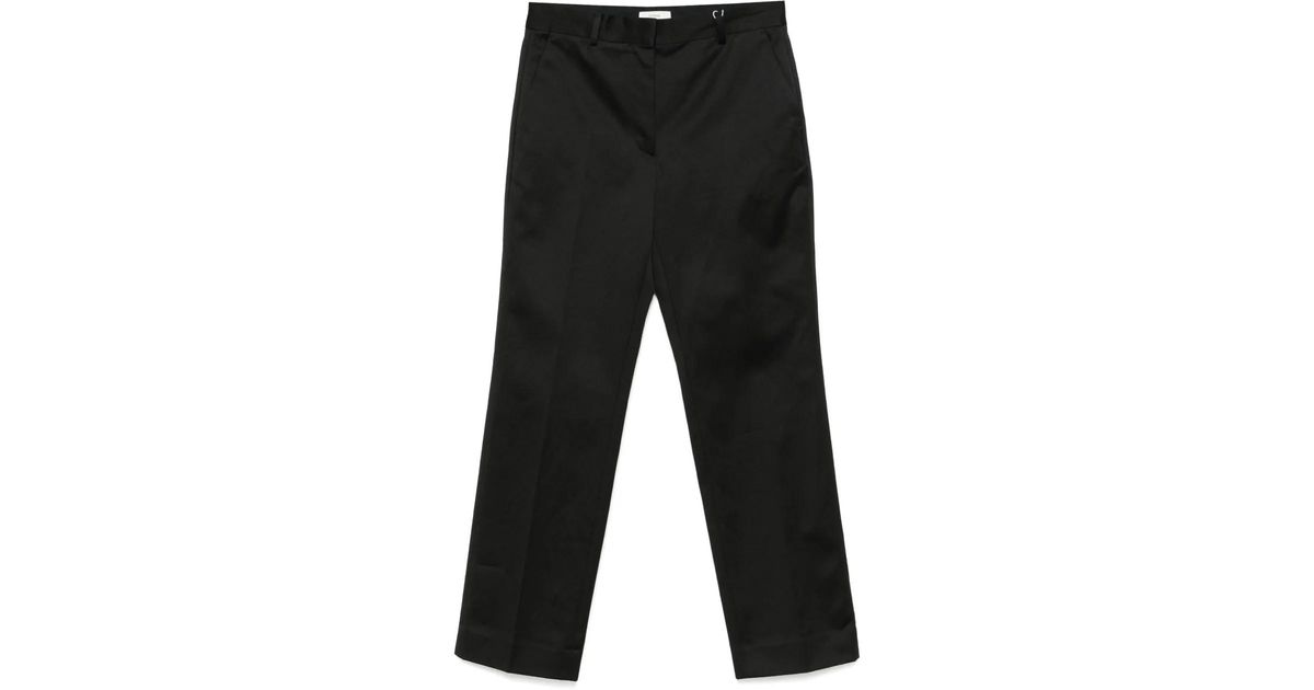 【関税込み】TOTEME ブラック テーラード チノパンツ TOTEME: ブラック テーラード チノパンツ | SSENSE 日本