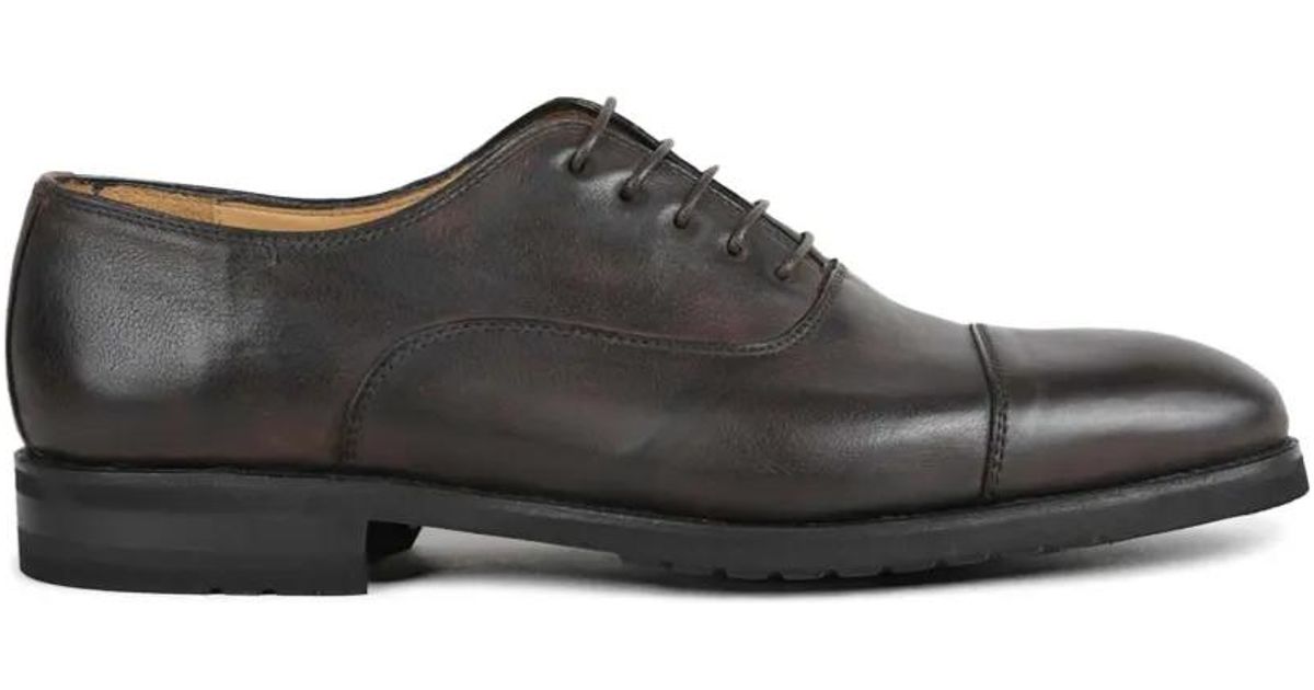 Bontoni Savoia Cap-Toe Shoes in Brown for Men | Lyst
