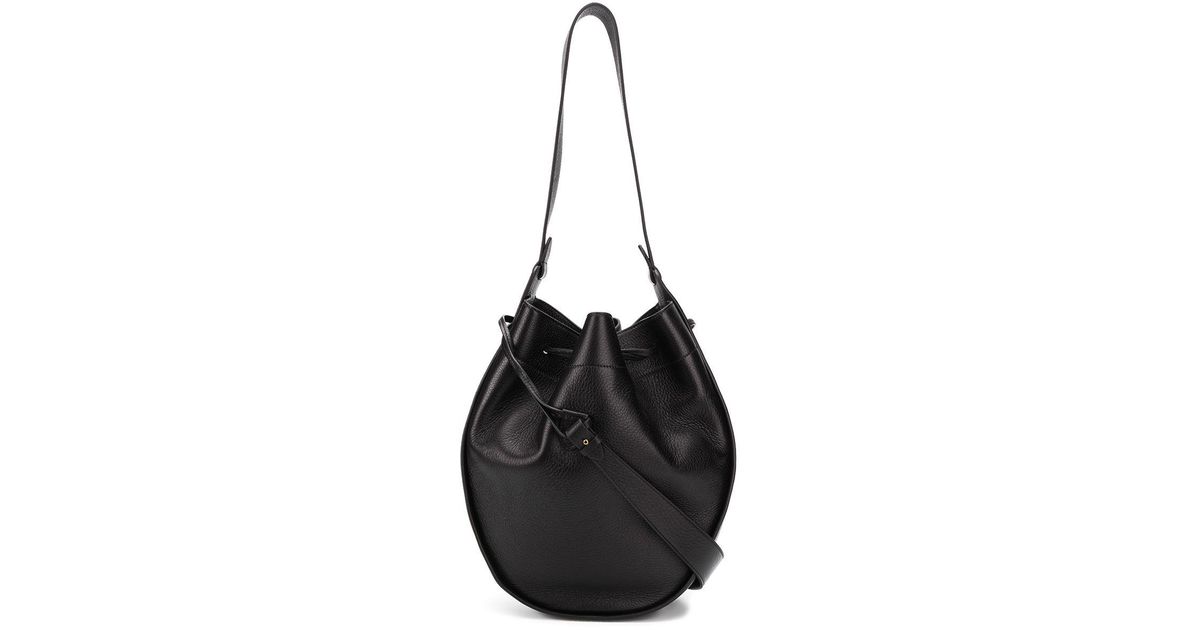 The Row Xl Drawstring Hobo Bag in Black | Lyst Canada