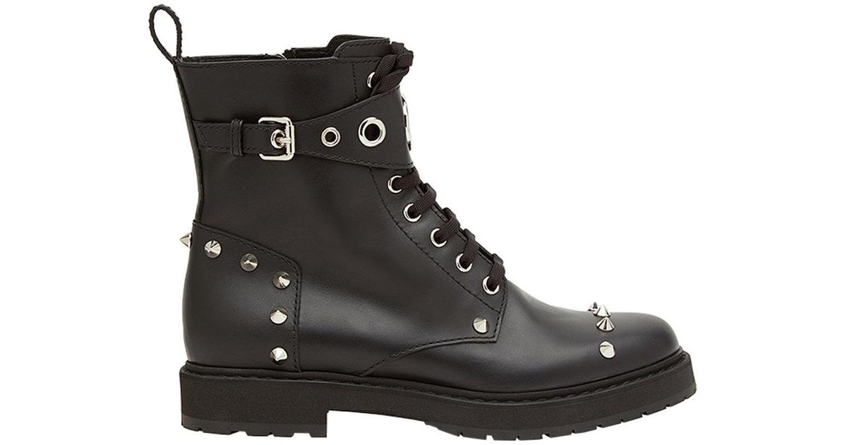 lace up studded boots