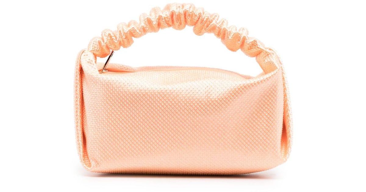 Alexander Wang Scrunchie Rhinestone-embellished Mini Bag in Pink | Lyst