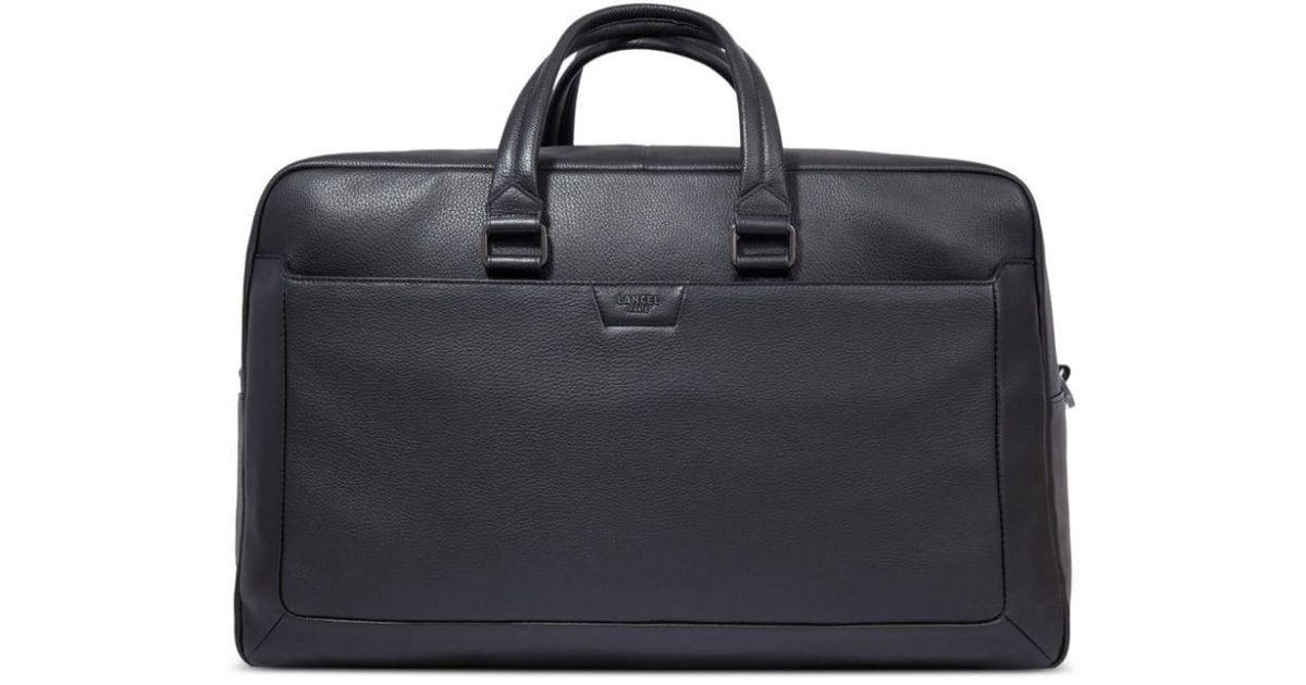 Lancel Come De Leather Duffle Bag in Black Lyst UK