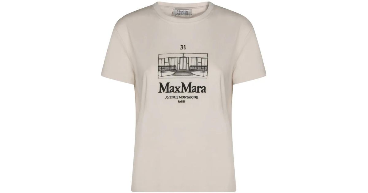 Max Mara Bella グラフィック Tシャツ ホワイト | Lyst