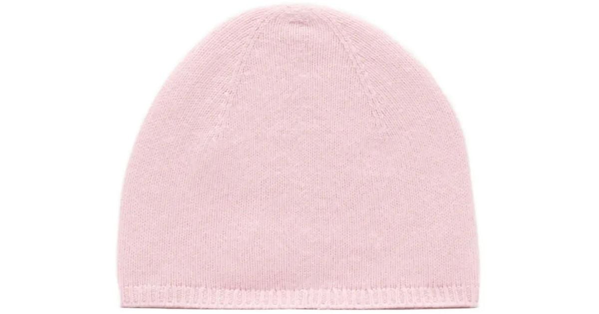 Acne Studios Ribbed Beanie Hat in Pink | Lyst