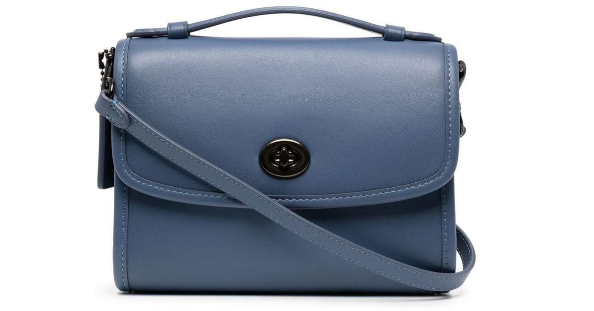 COACH Cassie Leather Crossbody Bag in Blue Lyst