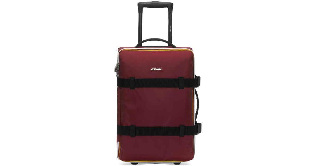K-Way Blossac Luggage Bbag in Red | Lyst