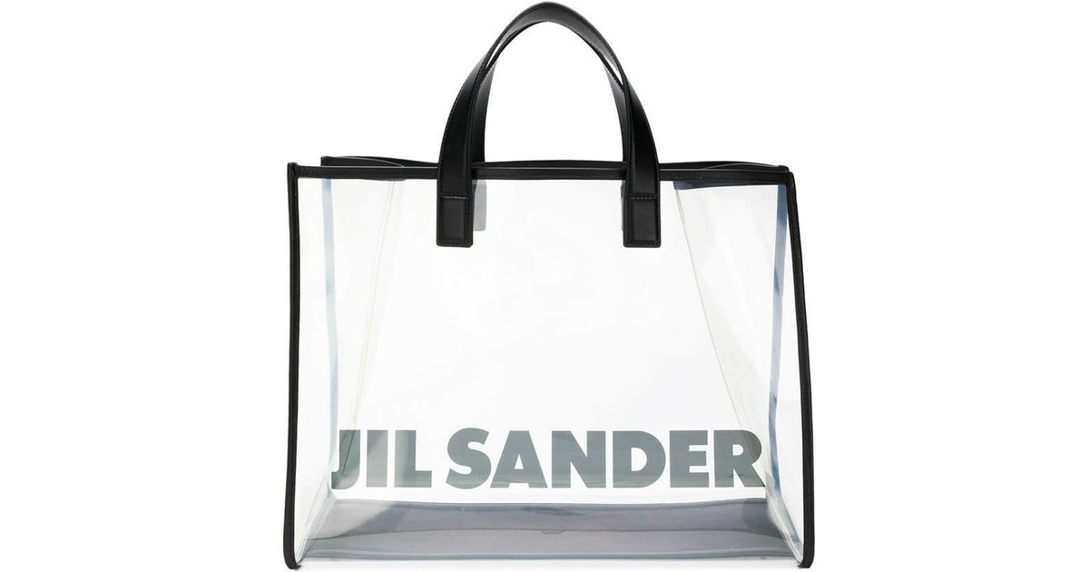 jil sander transparent shopper