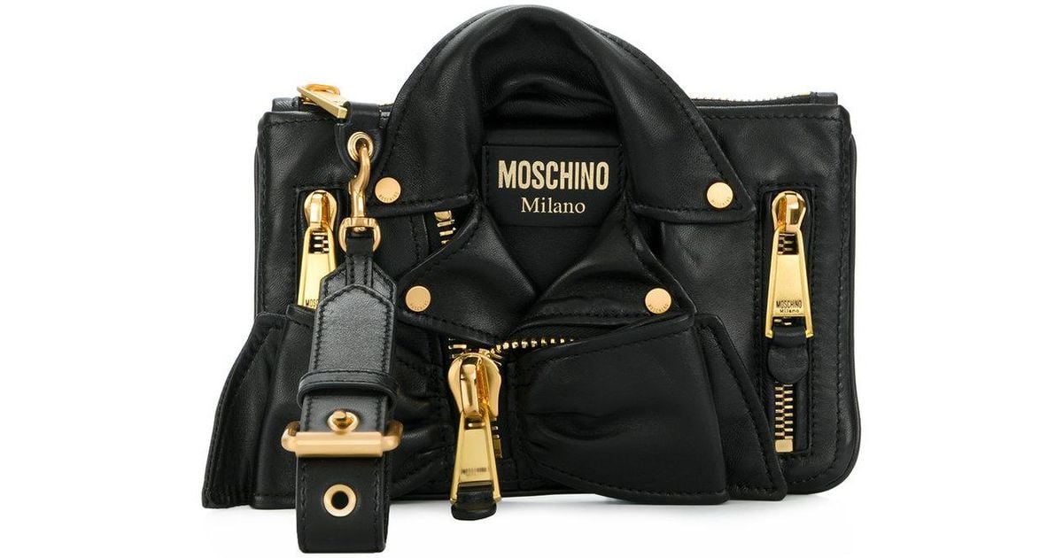 Bolso con diseño de chaqueta Moschino de Cuero de color Negro | Lyst