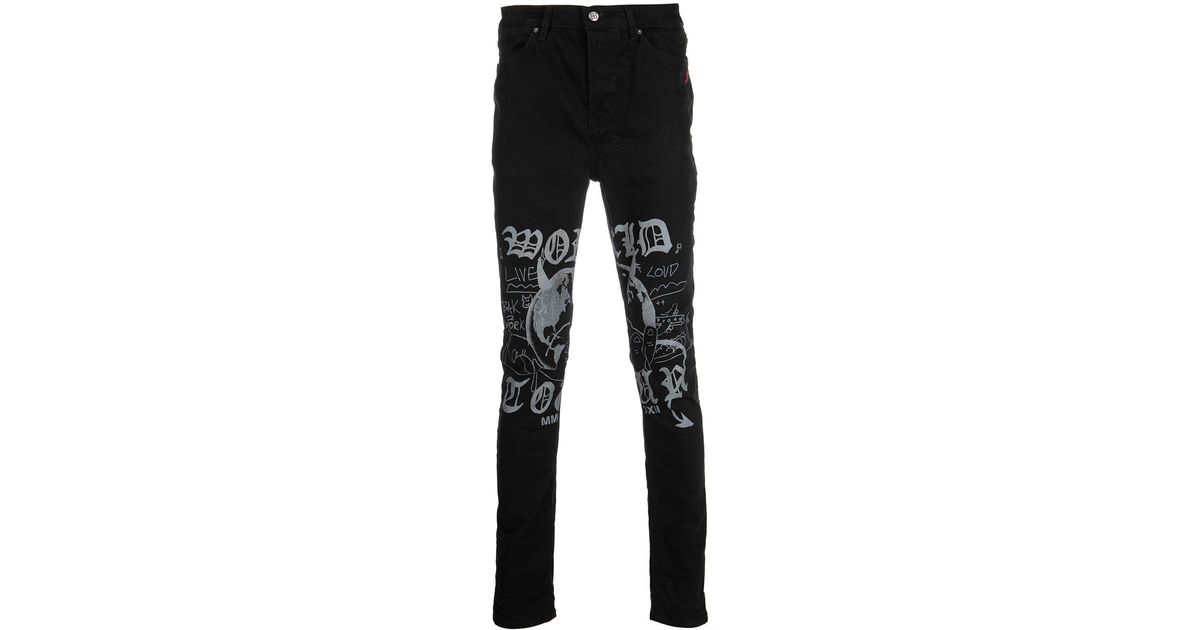 Ksubi Denim Van Winkle Devil Slim Jeans in Black for Men | Lyst