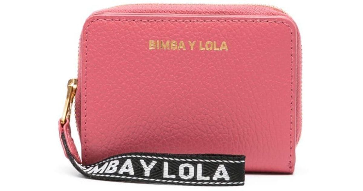 Bimba y Lola Logo Stamp Leather Purse - Farfetch