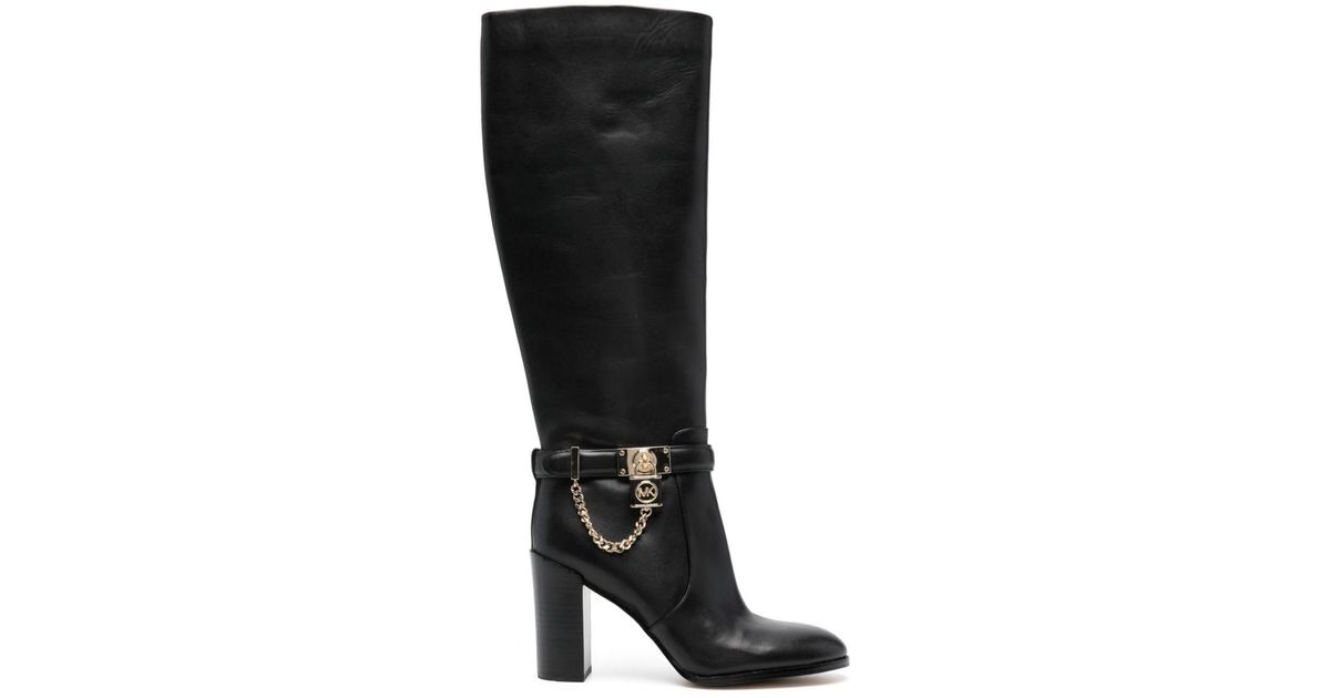 Michael kors hamilton tall boot black deals