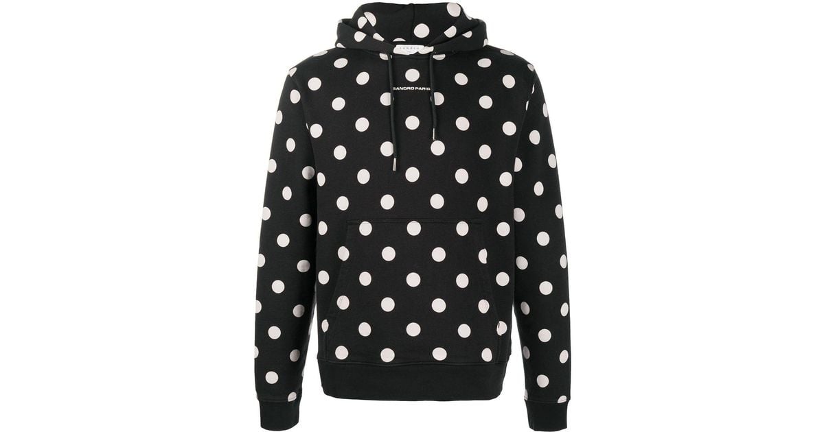 Sandro polka dot hoodie sales