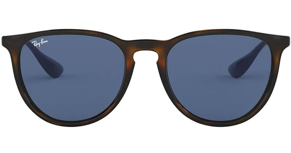 Ray Ban Ronde Ray-Ban Lunettes De Soleil À Monture Ronde in Blue | Lyst