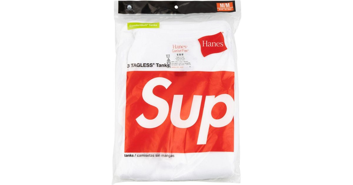 Supreme Cotton Hanes Three-pack Tank 