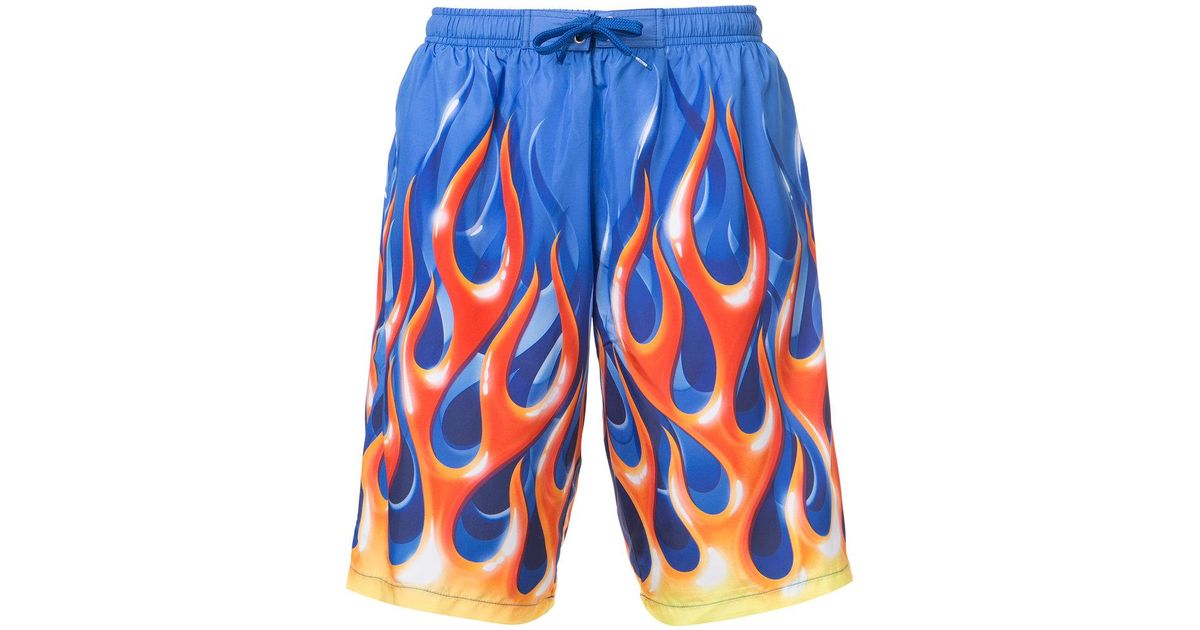 flame swim trunks