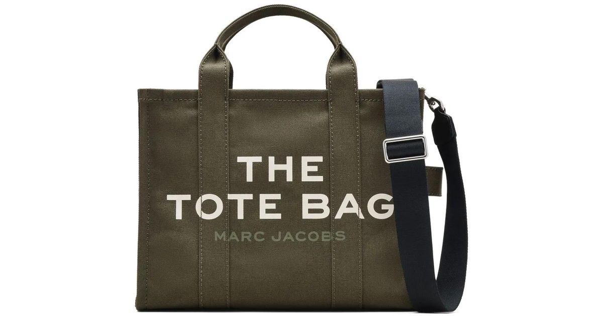 Marc Jacobs 'The Large Canvas' Tote Bag in Black | Lyst UK