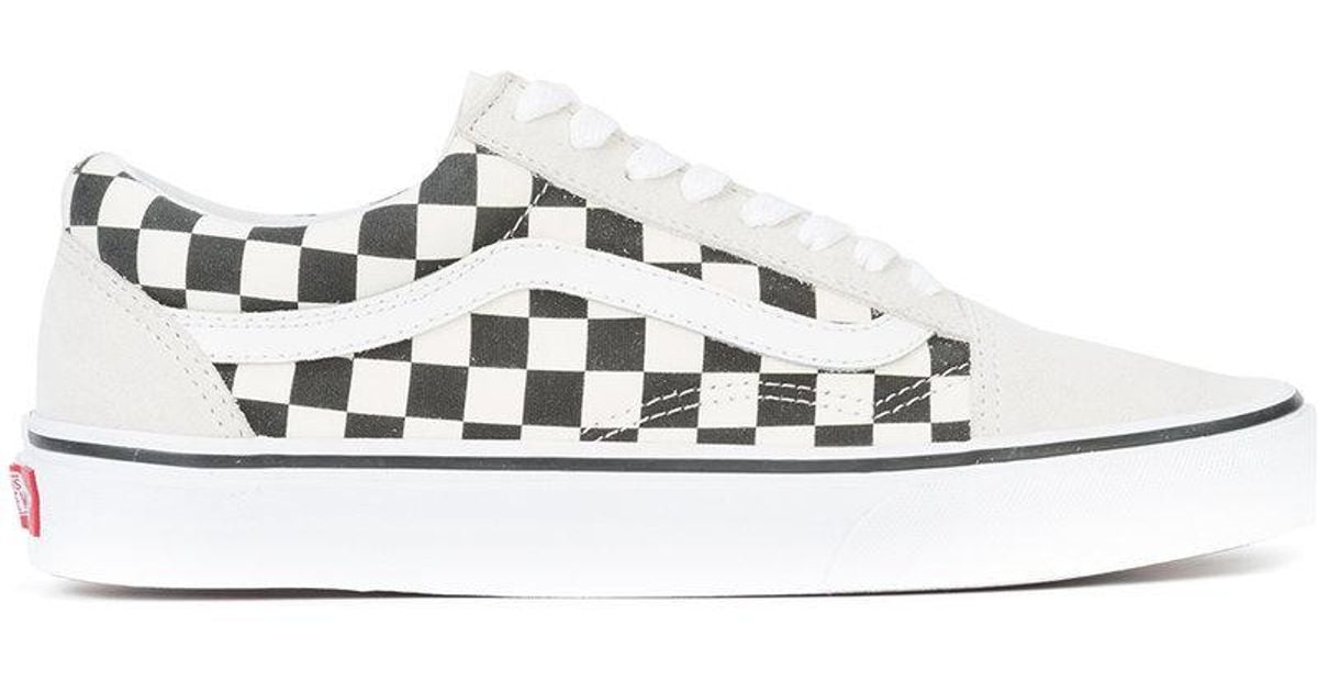 Vans Old Skool Vans Blancas Con Cuadritos Zapatillas Old Skool A