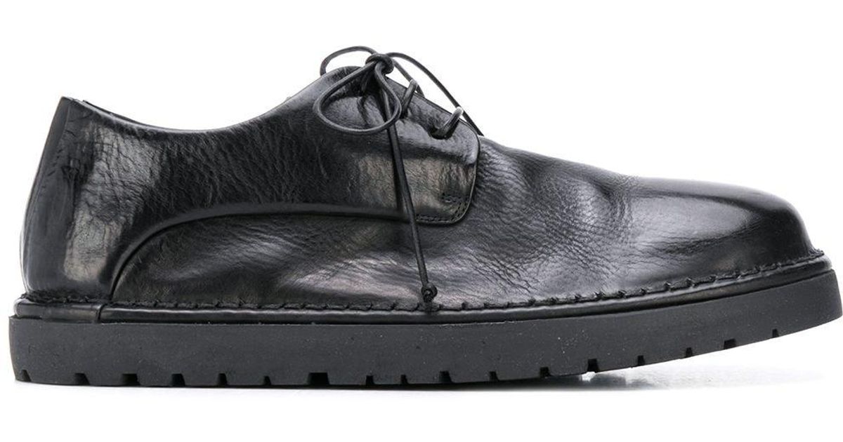 Marsèll Leather Ridged Sole Derby Shoes in Black for Men - Lyst