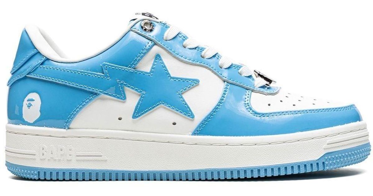 A Bathing Ape Leather Bape Sta Low-top Sneakers in White | Lyst Canada