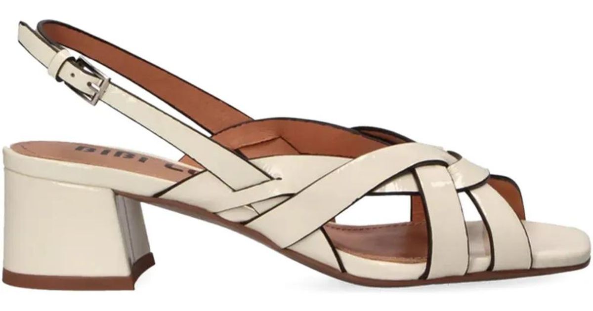 Bibi Lou 50Mm Block Heel Sandals In Brown Lyst bibi-lou-50mm-block-heel-sandals-in-brown-lyst