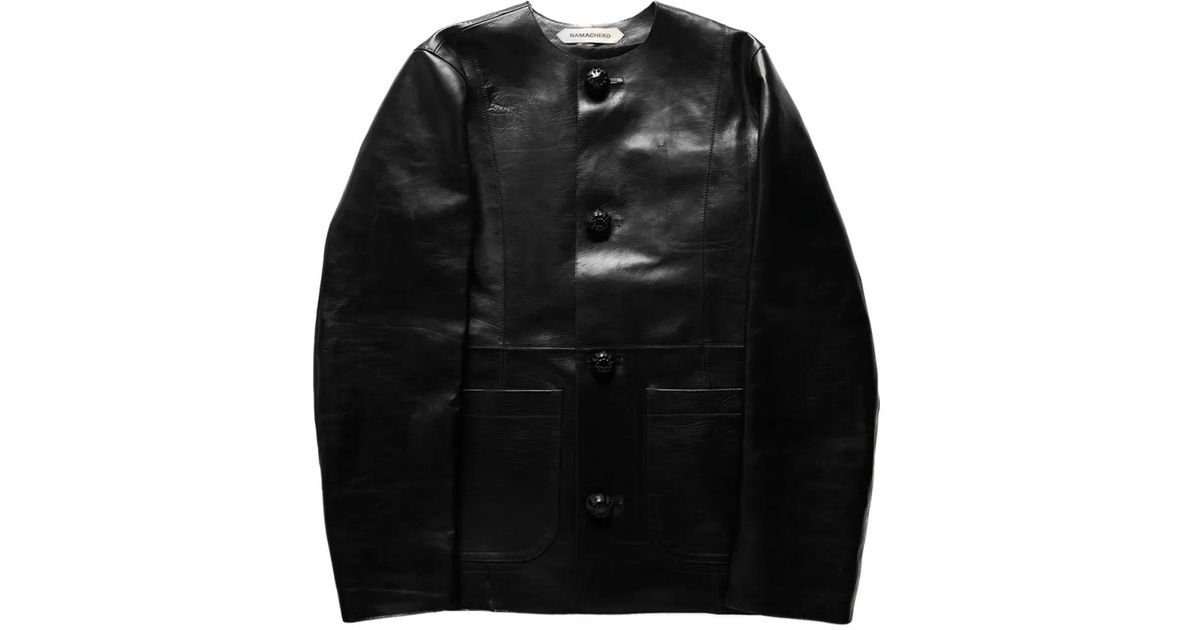 NAMACHEKO Courtenay Leather Jacket in Black for Men | Lyst