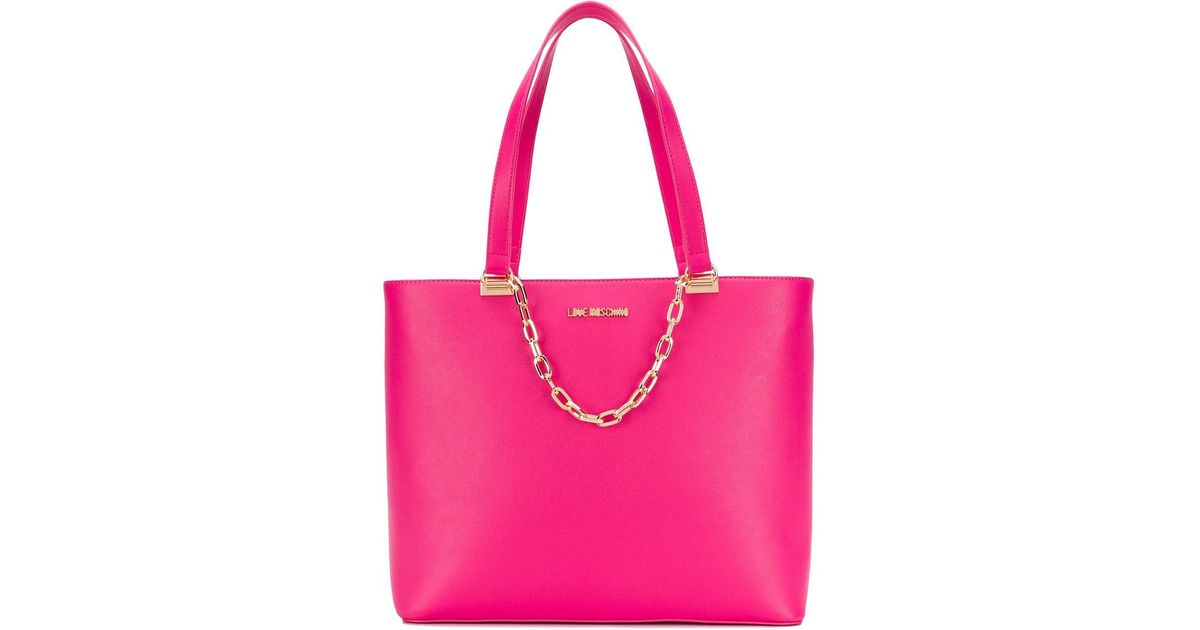 fuchsia tote bag