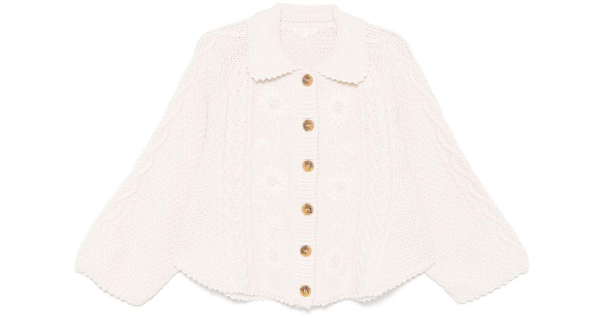 Cardigan Khellane Louise Misha en coloris Blanc Lyst