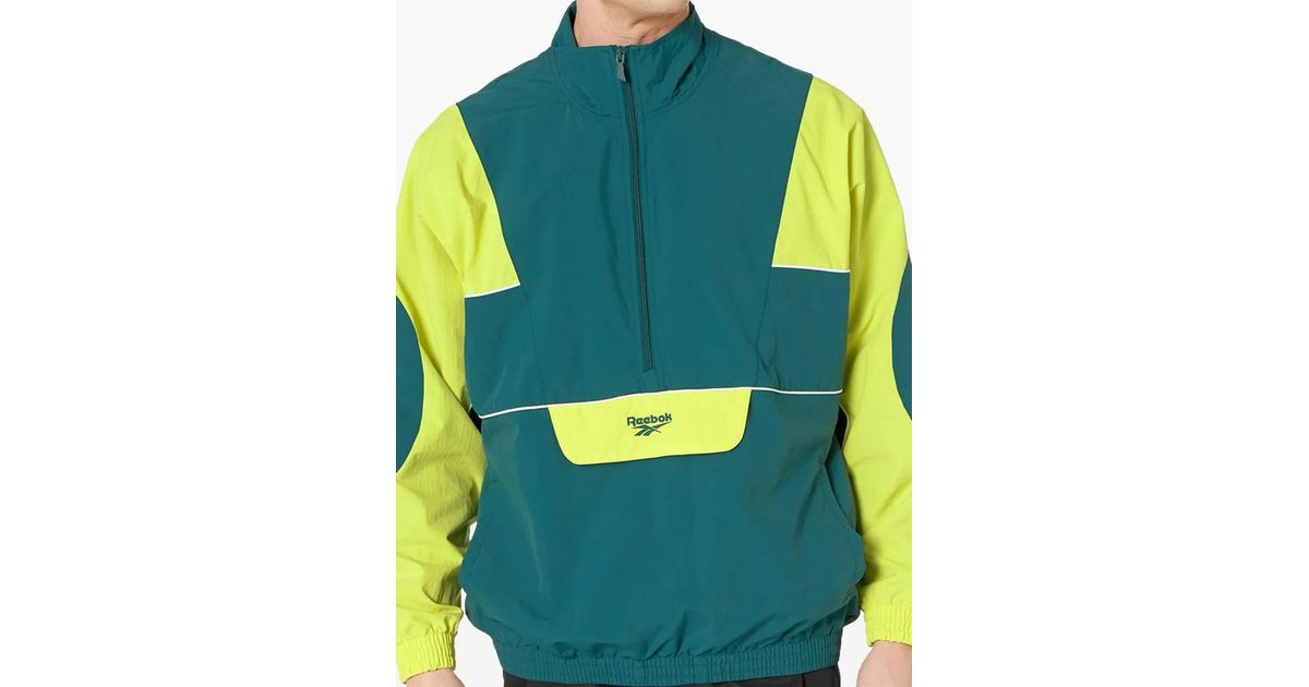 Reebok Half-Zip Lightweight Jacket in Blue for Men | Lyst