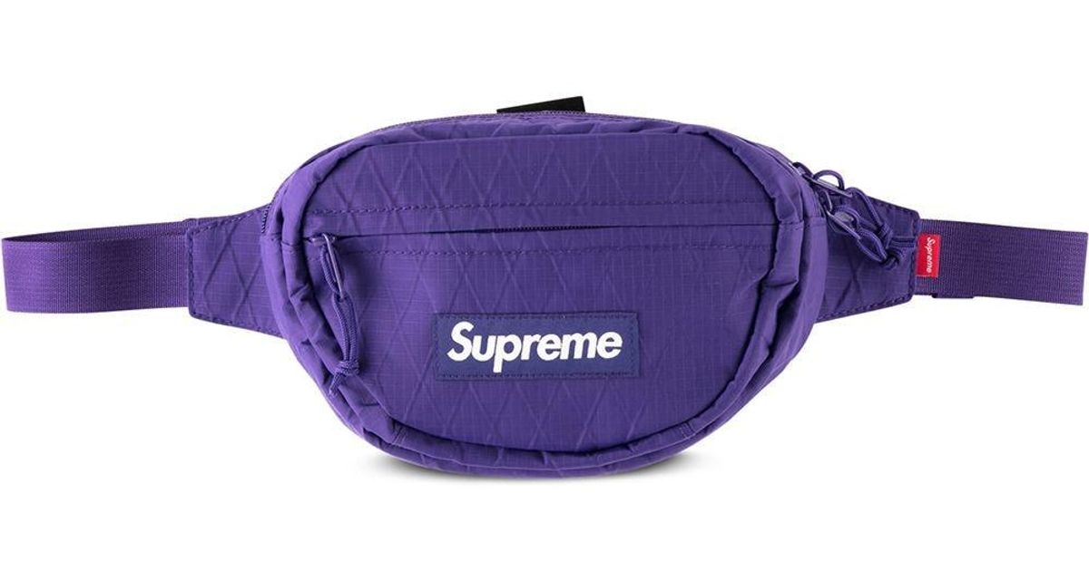 supreme purple waist bag