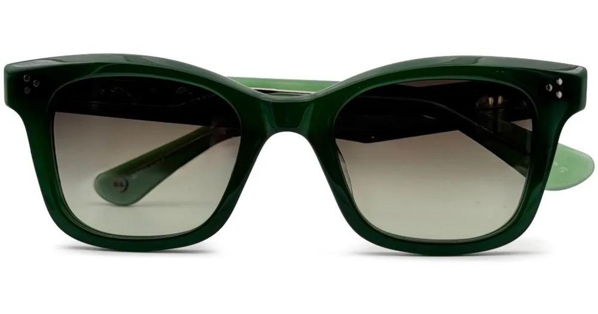Occhiali Da Sole Garrett Leight THOMPSON SUN, Montatura Nera Acetato, Lenti Nero Ribes (BK/BKC), Unisex