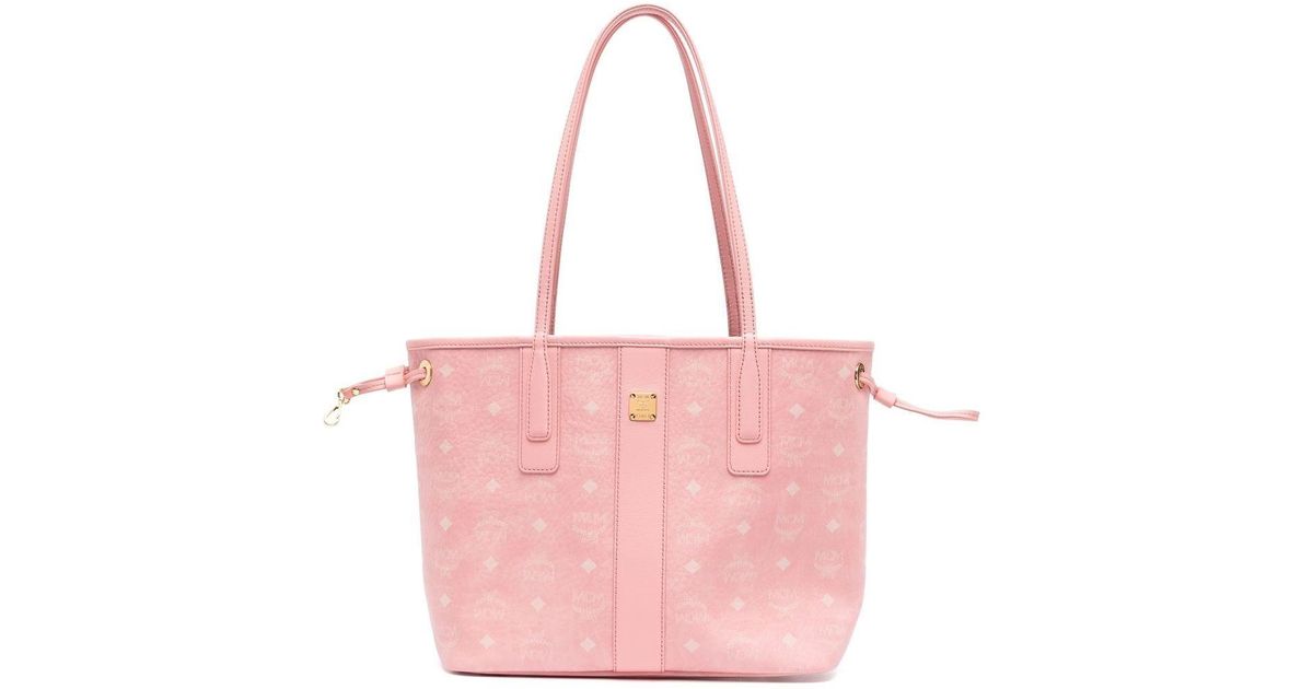 MCM Small Liz Reversible Tote Bag in Pink Lyst