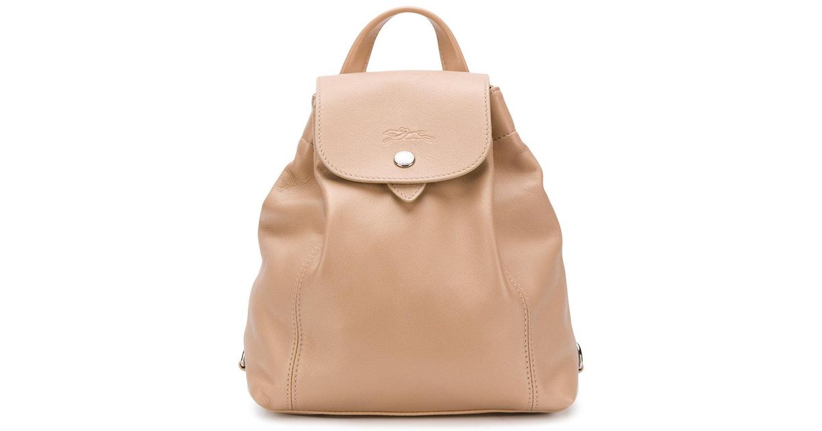 longchamp backpack leather